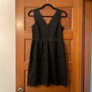 LOFT Black Sleeveless Mini Dress